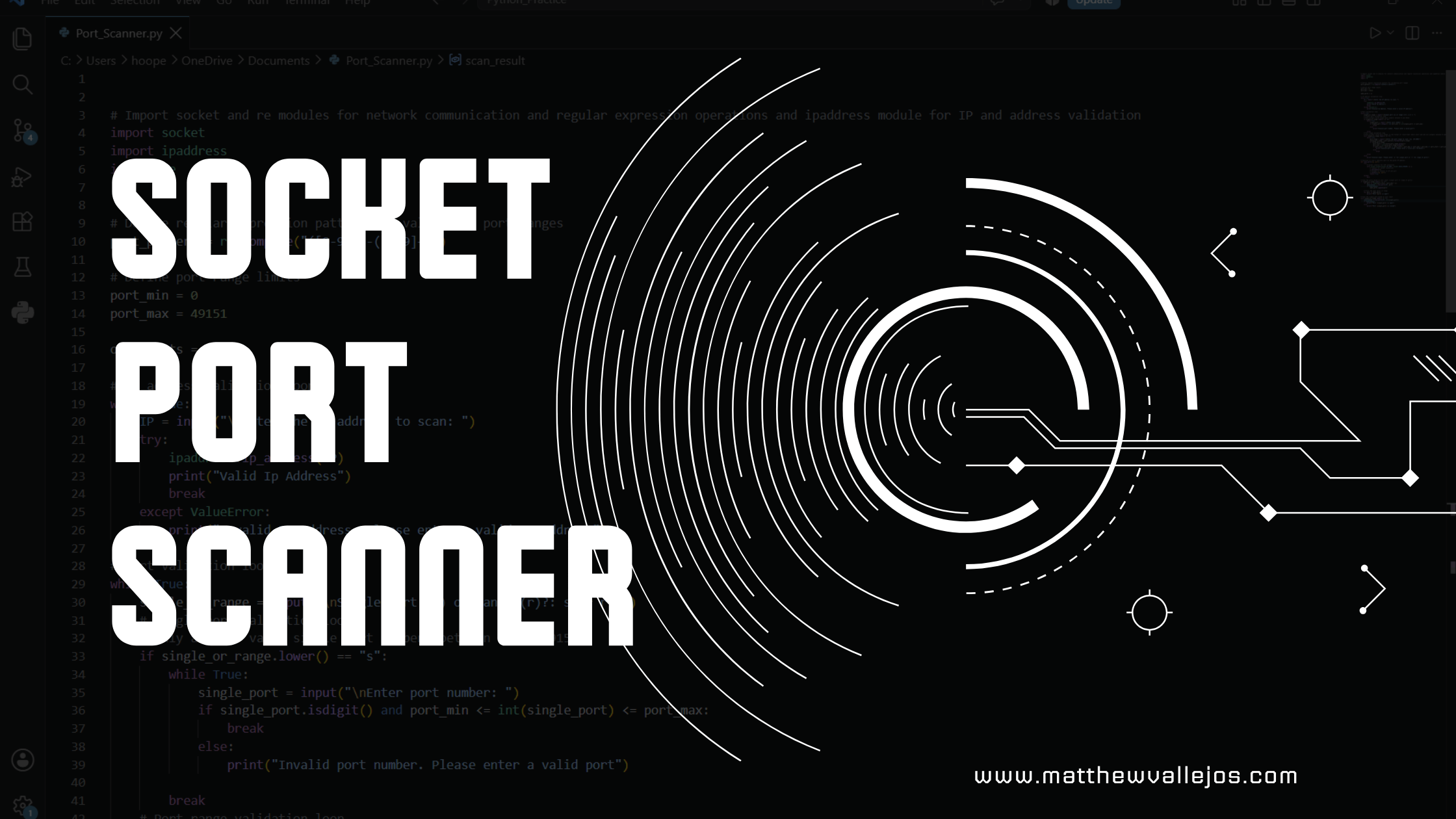 Python socket port scanner